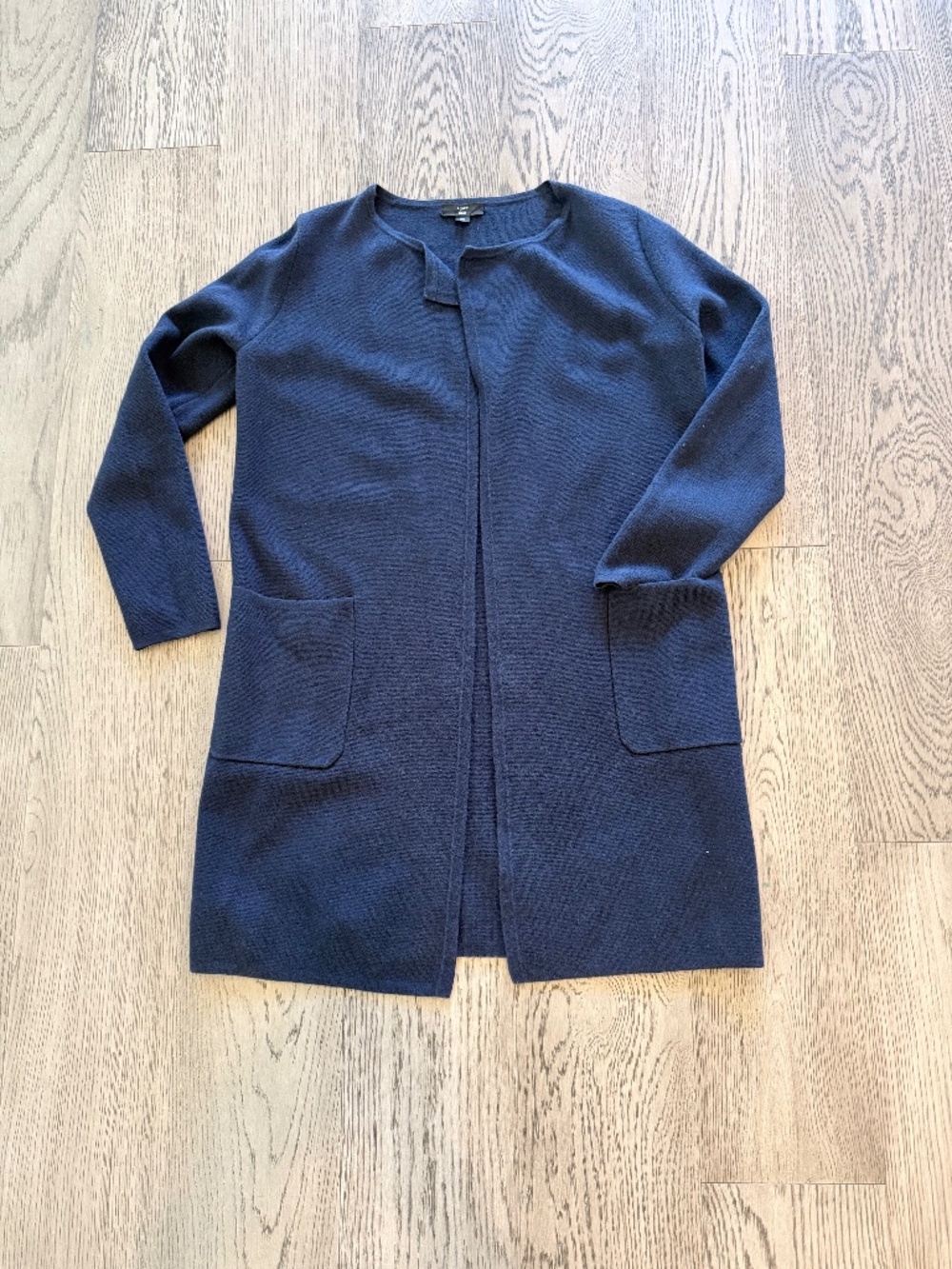 J.Crew 365 Navy Blue Longline Open-Front Cardigan - Size s
